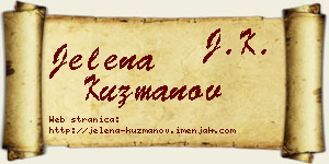 Jelena Kuzmanov vizit kartica